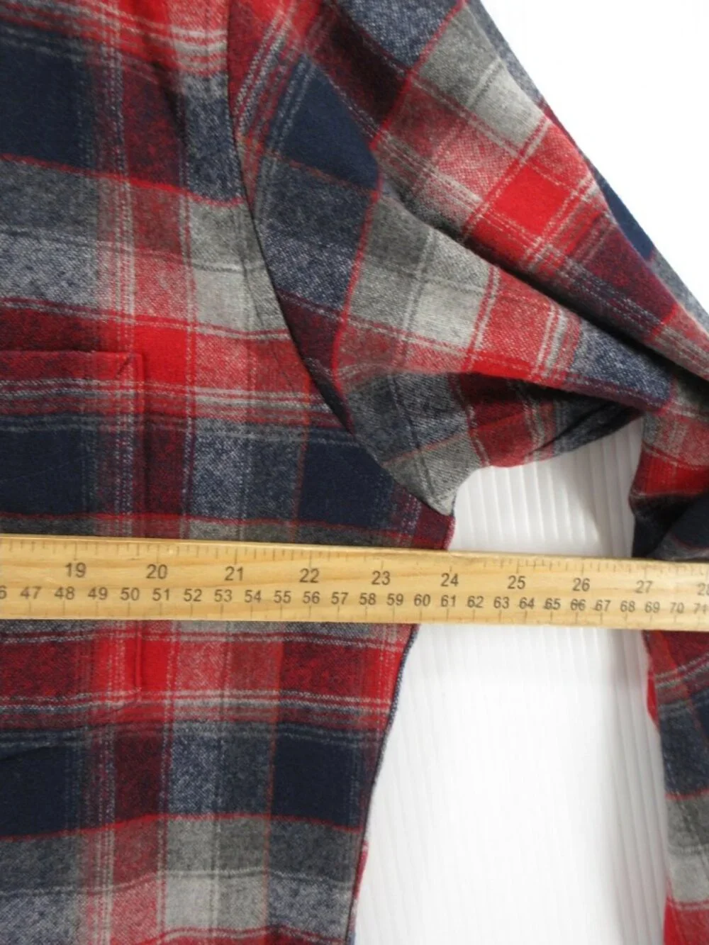 VINTAGE Pendleton Shirt Large Wool Flannel Plaid Heritage 70s 80s USA